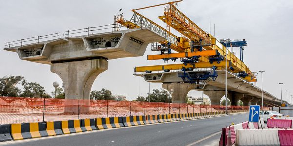 Building highway bridge